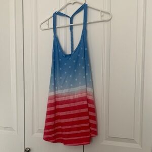 Freeze Blue Cotton Blend Red, white & blue patriotic Top 🇺🇸